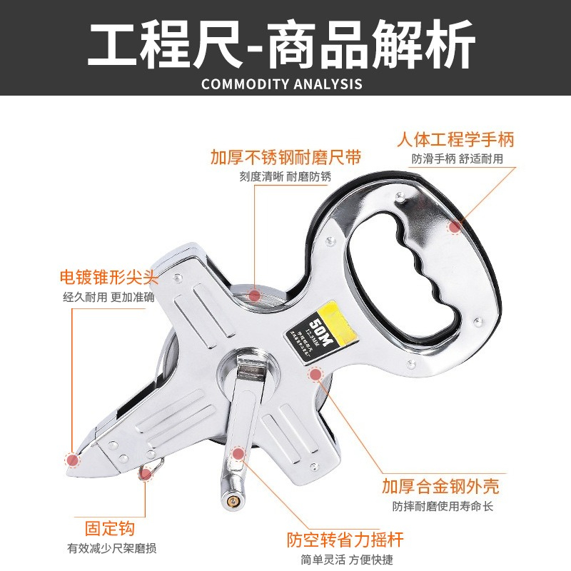 Stainless Steel Tape Measure 5 - Tape Dispenser Weighted ulasan dan harga