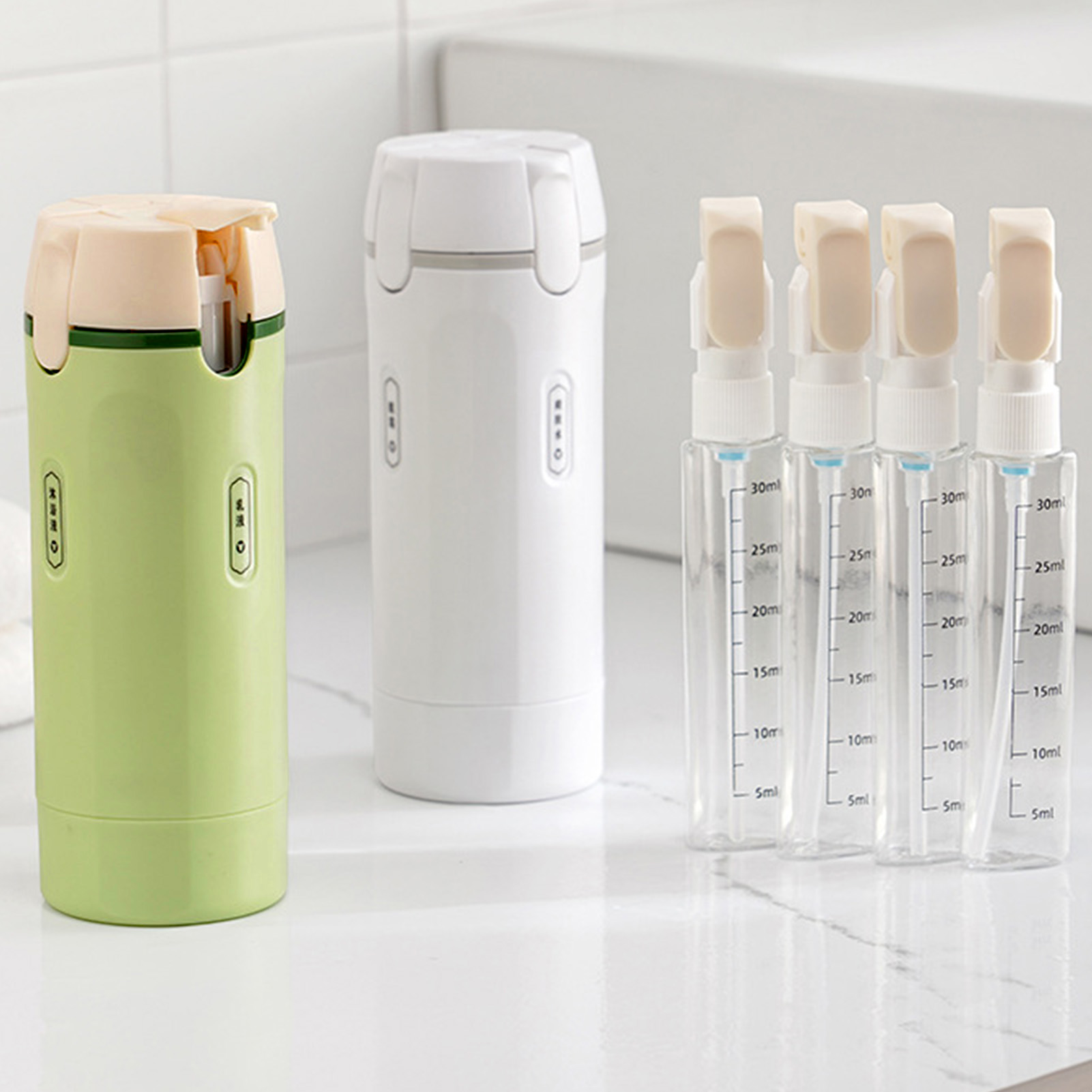 4-in-1 Travel Liquid Dispenser - Gel Refill Pack ulasan dan harga