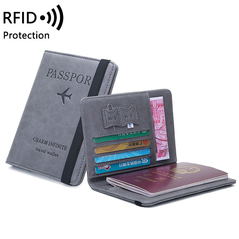 Unisex PU Leather Passport Hol - Index Card Holder ulasan dan harga