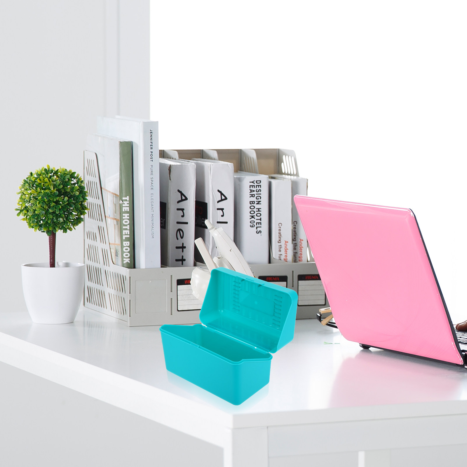 4Pcs Index Card File Box Thick - Index Card Holder ulasan dan harga