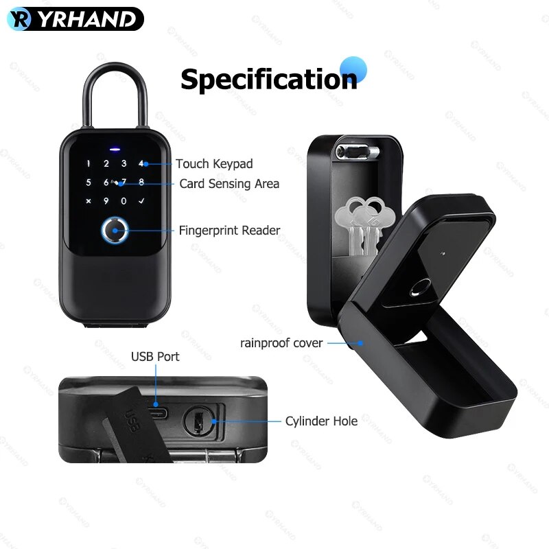 TTlock Smartkey Lock Box Home  - Card Index Box ulasan dan harga