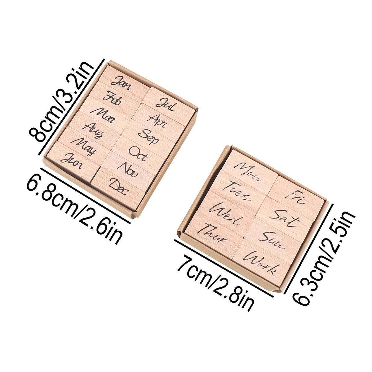 Wooden Rubber Date Stamp,12 Mo - Rubber Date Stamp ulasan dan harga