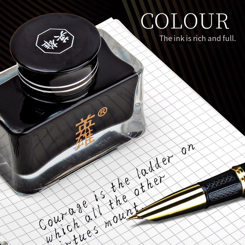 Hero 8806 Black Fountain Pen I - Fountain Pen Bottled Ink ulasan dan harga