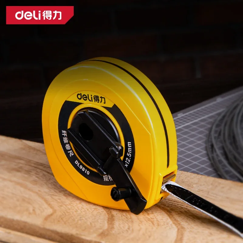 Deli 10/20/30/50m ABS Fiber Le - Tape Dispenser Weighted ulasan dan harga