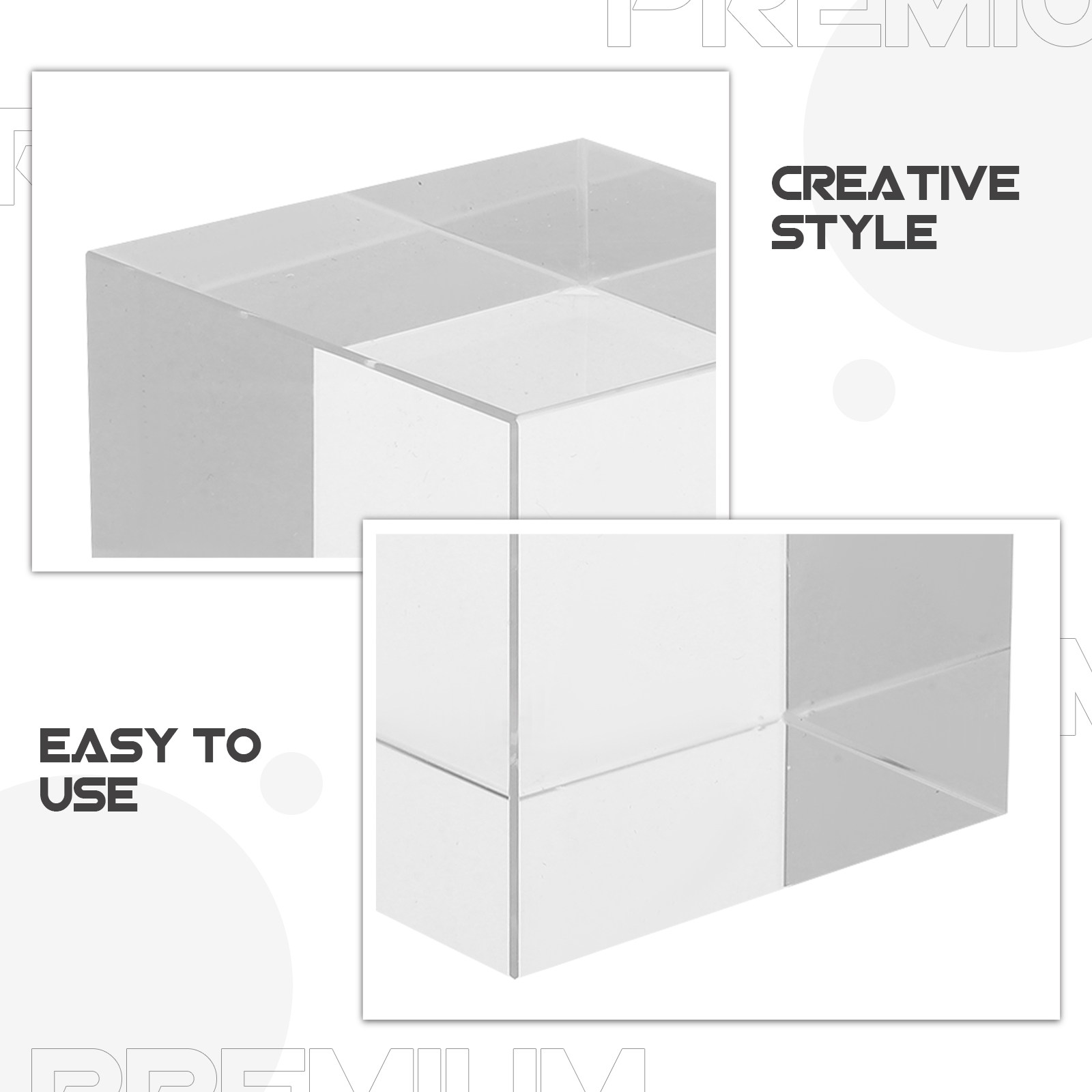 Square Crystal Paperweight Cle - Book Weight Glass ulasan dan harga