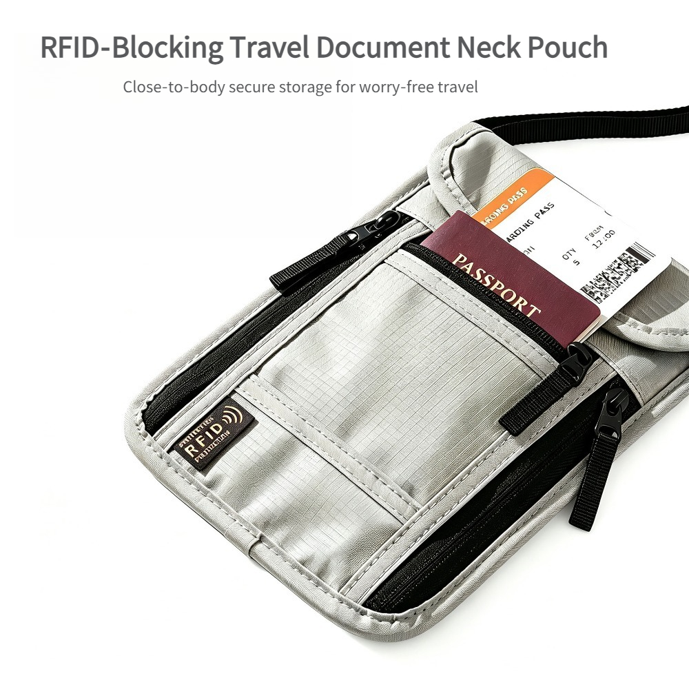 Travel Neck Wallet, RFID Block - Index Card Holder ulasan dan harga