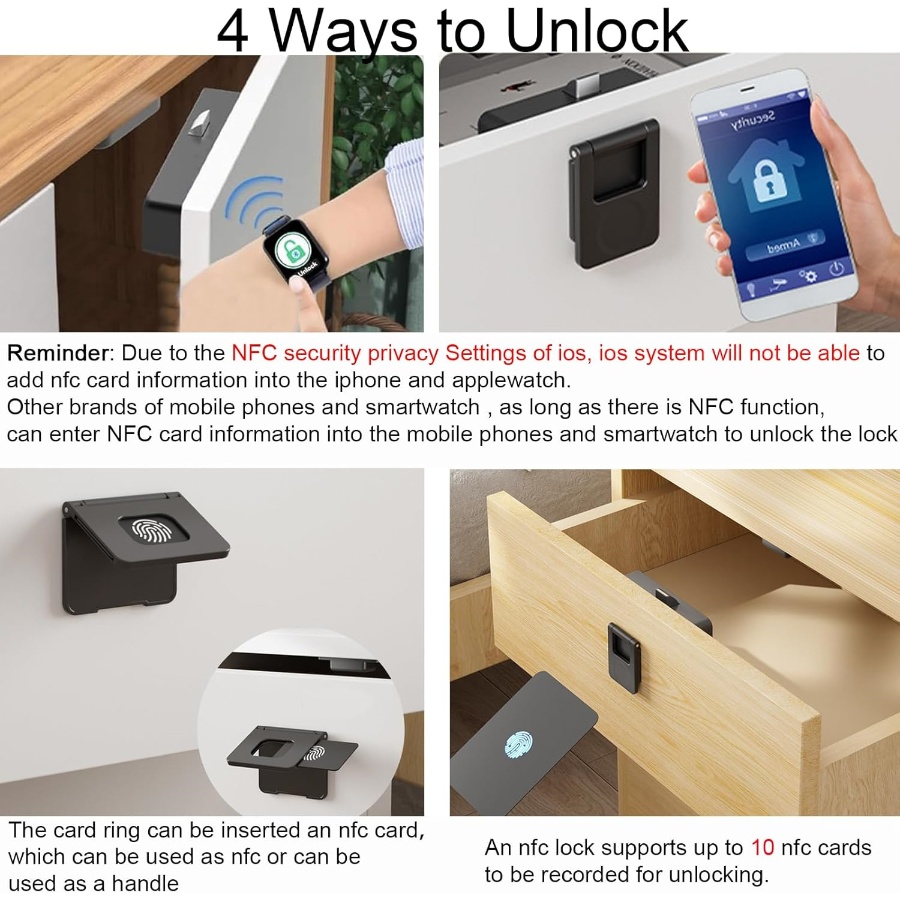 NFC Drawer Door Lock Invisible - Card Index Box ulasan dan harga